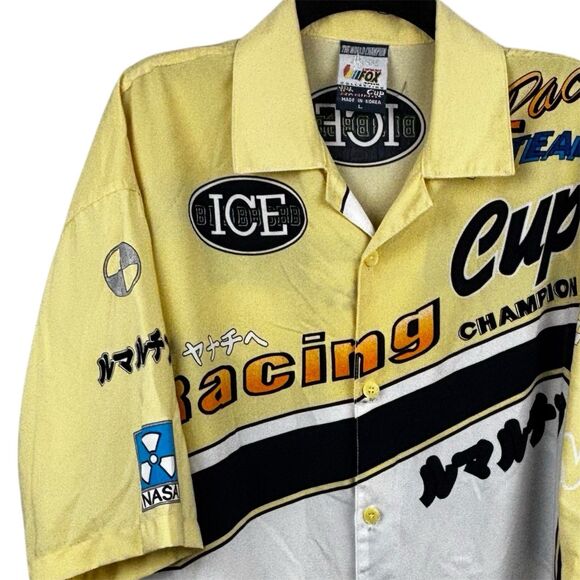 Fox Speed Racing Men’s Large Shirt Bare Champion Shirt Button Up Collection Cup - Picture 1 of 14